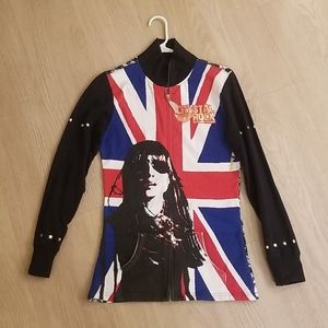 Christian Audigier jacket with British flag